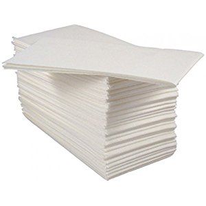 Pack of 50 Luxury White Paper Airlaid Disposable Paper Hand Towels - 8 Fold Bathroom Napkins, Clothes Folding Board, Household Paper Products, Paper Hand Towels, Guest Hand Towels, Paper Guest Towels, White Hand Towels, Guest Bath, Salon Decor