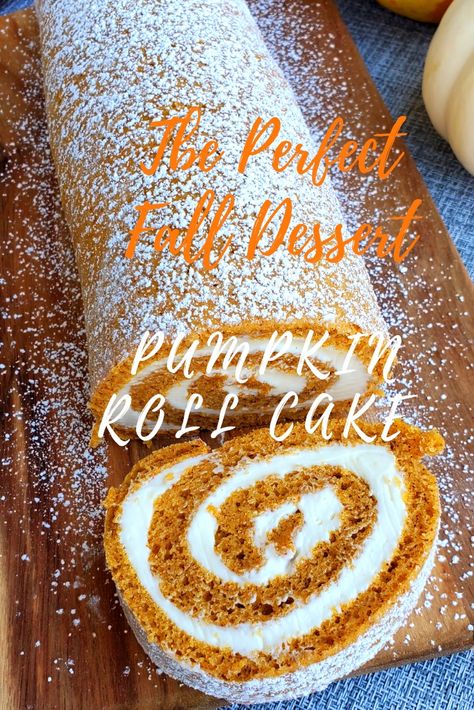 Pumpkin Swirl Cake Recipe, Best Pumpkin Roll Recipe, Pumpkin Bread With Cream Cheese Frosting, Pumpkin Bread Cream Cheese, Xmas Bread, Pumpkin Swirl Bread, Pumpkin Swirl Cake, Easy Pumpkin Roll Recipe, Easy Pumpkin Roll