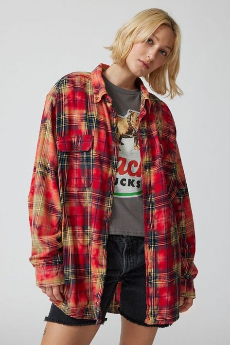 Wish List - Heather's Wish List Bleached Flannel Shirt, Bleached Flannel, Vintage Flannel Shirt, Flannel Men, Flannel Outfits, Wrap Pants, New Obsession, Flannel Shirts, Vintage Flannel