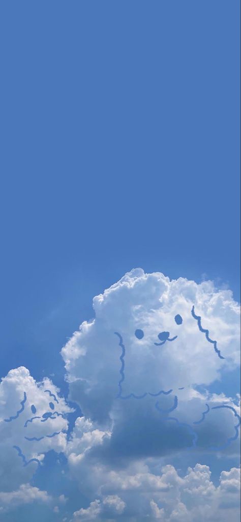 Cloud Illustration, Cute Blue Wallpaper, Cute Tumblr Wallpaper, Cool Backgrounds Wallpapers, Cloud Art, Cute Pastel Wallpaper, Bleu Pastel, Pretty Landscapes, Royal Life