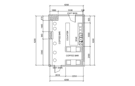 Coffee Bar Layout Plan AutoCAD Drawing DWG File - Cadbull Cafe Plan With Dimension, Small Bar Layout Plan, Cafe Floor Plan With Dimensions, Small Cafe Floor Plan With Dimensions, Cafe Plan Layout With Dimensions, Small Shop Layout Ideas, Bar Dimensions Design Plan, Cafeteria Layout Plan, Small Cafe Layout Plan