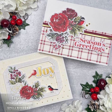 Stop and Stamp the roses: Spellbinders Handmade Holidays Limited Edition 2024 Cardmaking kit -6 card designs Spellbinders Christmas Cards, Sample Christmas Cards, Papercraft Christmas Cards, Spring Stamps, Homemade Holiday Cards, Holiday Cards Handmade, Honey Bee Stamps, Spellbinders Cards, Homemade Christmas Cards