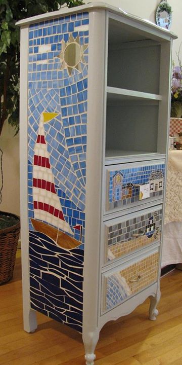 Mosaic Furniture, Monterey Peninsula, Mosaic Stained, Mosaic Madness, Fishermans Wharf, Seaside Beach, Mosaic Table, Mosaic Garden, Mosaic Projects