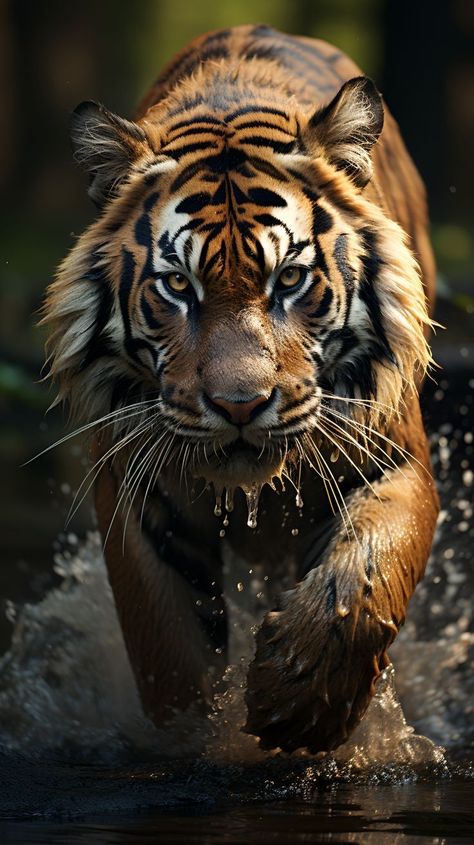 Real Tiger Photos, Picture Of Tiger, Tiger In Jungle, Tiger Pics, Tiger Icon, Tiger Photos, Tiger Hunting, Tiger In Water, Wilderness Animals