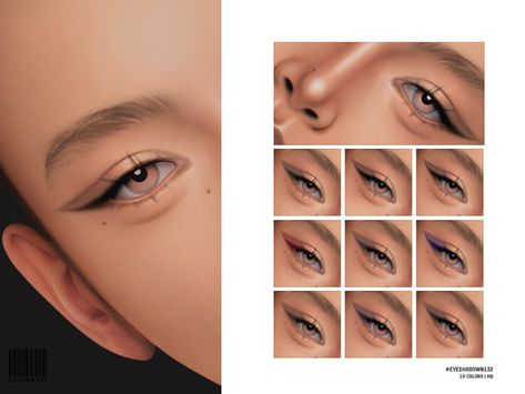 Sims 4 Nose Contour, Sims 4 Cc Nose Contour, Sims 4 Cc Nose, Classic Eyeliner, Nose Contour, Makeup Cc, Sims 4 Cc Makeup, Creamy Lipstick, Nose Contouring