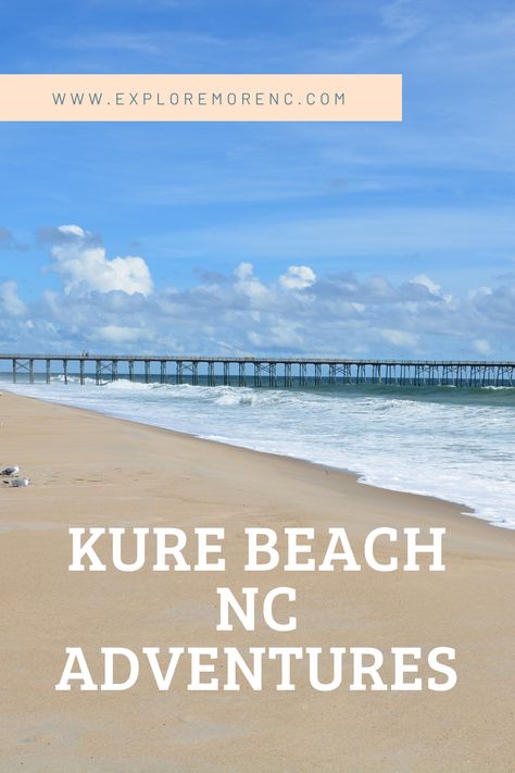 Dive into the charm of Kure Beach NC, a coastal paradise perfect for beach vacations and spring breaks. Discover the historic Kure Beach Pier, Fort Fisher, and the serene beachfront, ideal for those seeking a mix of relaxation and exploration on the North Carolina coast. Kure Beach Nc, Wilmington North Carolina, North Carolina Coast, North Carolina Beaches, Kure Beach, Beach Fishing, Carolina Beach, Pier Fishing, Ocean View