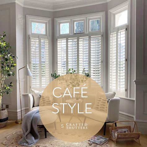 Discover the Perfect Shutters for Your Unique Window Shape, Home, and Interior Style✨SWIPE left & let us know your favorite 👇 #shutters #homeinspo #homedecor #homeinspiration Cafe Shutters, Shutter Styles, Cafe Style Shutters, Window Moulding, French Chic Style, French Chic Fashion, Unique Window, Window Molding, Wooden Shutters