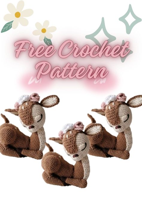 Disney Crochet Pattern, Fit For Life, Amigurumi Christmas, Crochet Deer, Crochet Xmas, Cute Miniature, Deer Pattern, Crochet Amigurumi Free Patterns, Crochet Amigurumi Free