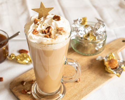 Starbucks Toffee Nut Latte - Two Chimps Coffee Toffee Nut Starbucks Iced Coffee, Starbucks Toffee Nut Drinks, Toffee Nut Coffee, Toffee Nut Starbucks, Toffee Coffee Recipe, Starbucks Toffee Nut Syrup, Toffee Coffee, Christmas Toffee, Toffee Nut Latte