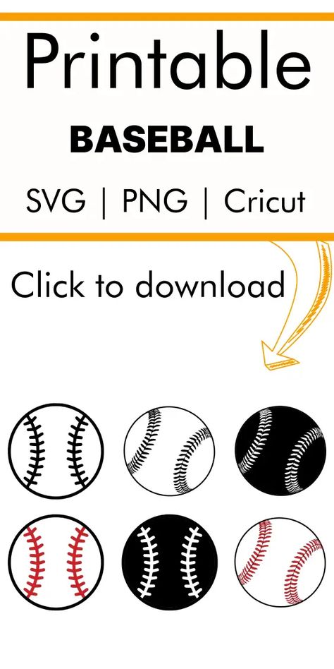 Baseball Free SVG: Hit a home run with our baseball SVG collection! Ideal for team gear, decorations, and fan apparel. Click on the link to play ball with these designs! Free Baseball Svgs, Baseball Svg Free Files For Cricut, Free Baseball Svg, Gear Decorations, Baseball Cricut, Baseball Invitations, Hoco 2024, Baseball Banner, Cameo Crafts