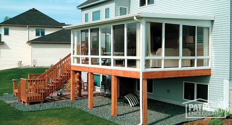 Screened Sunroom, 3 Season Porch Ideas, Sunroom Porch, Deck Enclosures, 3 Season Porch, Porch Enclosures, Three Season Porch, 3 Season Room, 4 Season Room