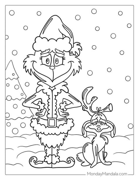 Rudolph Coloring Pages, The Grinch Pictures, Grinch Coloring Pages, Free Christmas Coloring Pages, Christmas Coloring Sheets, Printable Christmas Coloring Pages, Christmas Worksheets, Coloring Page Ideas, Colouring Printables