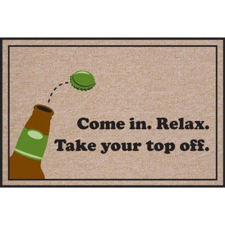 Amazon.com: Come in. Relax. Take your top off. Doormat: Patio, Lawn & Garden Beer Themed Gifts, Outdoor Doormats, Indoor Outdoor Carpet, Beer Theme, Funny Doormats, Housewarming Party, Premium Bedding, Outdoor Door Mat, Welcome Mat