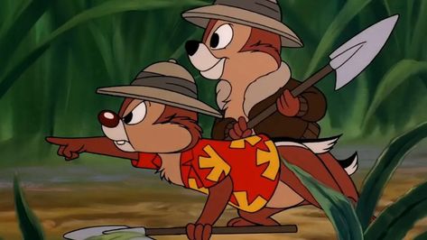 Disney Art Ideas, Warm Pictures, Chip N Dale Rescue Rangers, Chip And Dale Rescue Rangers, Disney Afternoon, Rescue Rangers, Chip N Dale, Duo Halloween Costumes, 80s Cartoon