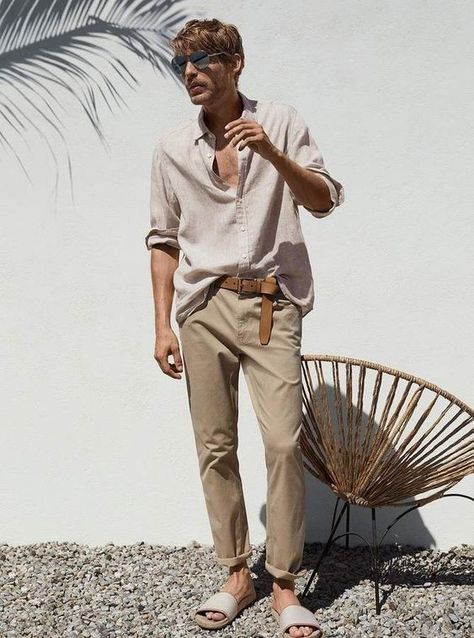 Summer Outfits Men Beach, Boho Men Style, Beach Outfit Men, Look Boho Chic, Boho Men, Boho Summer Outfits, Boho Chic Outfits, Stylish Mens Outfits, Nice Style