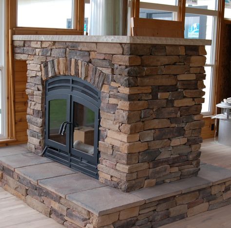 Two sided fireplace is basically a fireplace can be seen from two rooms – essentially a part of the walls that has a see through fireplace. Description from bwluzi.com. I searched for this on bing.com/images Double Sided Electric Fireplace, Double Fireplace, Wood Fireplace Inserts, Stone Fireplace Designs, Wood Burning Fireplace Inserts, Fireplace Dimensions, Two Sided Fireplace, Indoor Outdoor Fireplaces, Masonry Fireplace