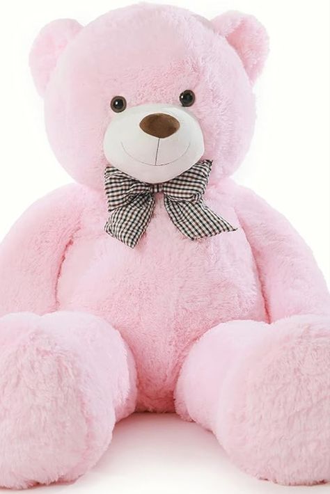 Big Teddy Bear | 47 / 55 inches | White, brown or pink colours available | Giant soft stuffed animals | Cute Plush Toy gift for Girlfriend Women Kids for Valentine's Christmas Birthday Giant Pink Teddy Bear, Stuffed Animals Cute, Big Teddy Bear, Big Teddy, Giant Teddy Bear, Pink Teddy Bear, Teddy Bear Toys, Soft Stuffed Animals, Soft Teddy Bear