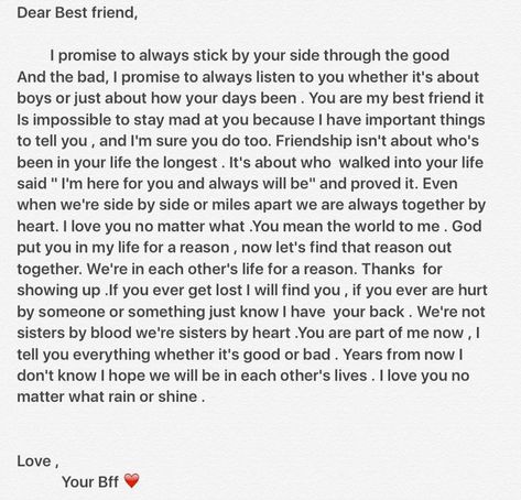 Dear Bestie 🤍 Love Paragraphs For Him, Dear Bestie, Letter To Best Friend, Best Friend Letters, Love Paragraph, Message For Best Friend, Friends Journal, Paragraphs For Him, Happy Birthday Best Friend Quotes