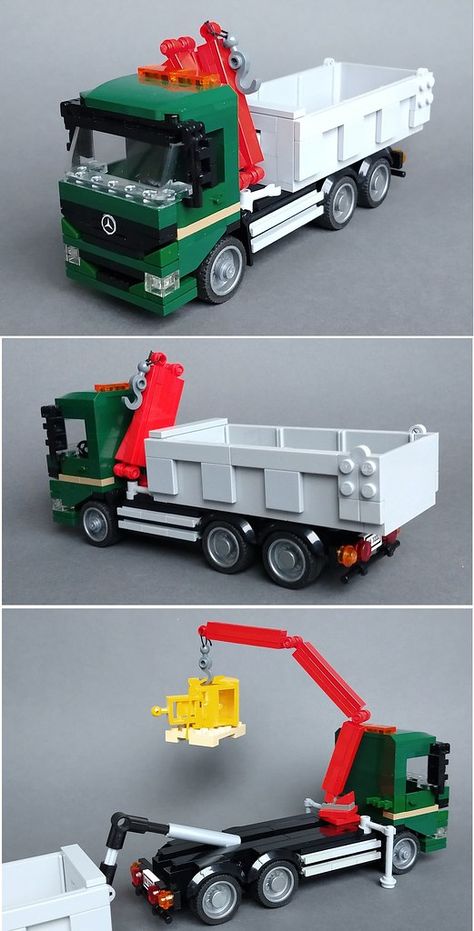 DkGreen Mercedes truck | I updated an old favorite MOC from … | Flickr Lego Truck Moc, Lego City Truck, Lego Crane, Lego Hobby, Lego Auto, 6x6 Truck, Lego Vehicles, Lego Truck, Lego Club