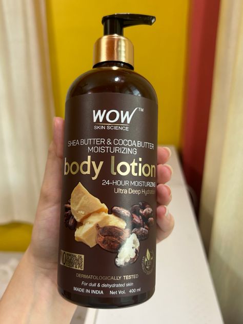 Shea butter and Cocoa butter Body Lotion Cocoa Butter Body Lotion, Wow Skin Science, Skin Science, Moisturizing Body Lotion, Dehydrated Skin, Mineral Oil, Cocoa Butter, Fragrances Perfume, Body Lotion