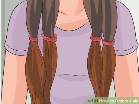 Image titled Ombre Hair Step 13 How To Ombre Hair, How To Ombre Your Hair, How To Ombre, Ombre Hair At Home, Diy Ombre Hair, Diy Balayage, Blonde Ombre Hair, Black Hair Ombre, Reverse Ombre