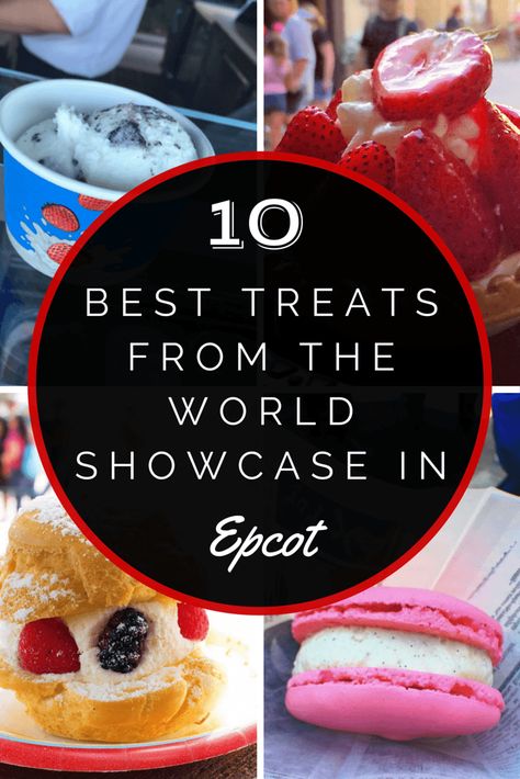 Best Snacks from the World Showcase Epcto Best Disney World Food, Best Disneyland Food, Desserts Around The World, Best Snacks, Disneyland Food, Disney World Vacation Planning, Disney World Food, Disney World Restaurants, Epcot Food