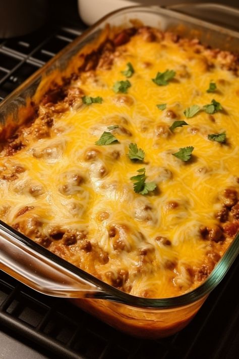 QUICK AND DELICIOUS MEXICAN CASSEROLE Beef And Beans Casserole, Recipes Using Ranch Style Beans, Mexican Casserole With Ranch Style Beans, Mexican Bean Casserole, Mexican Hotdish Recipes, Make Ahead Mexican Casserole, Taco Casserole With Refried Beans, Easy Mexican Food Recipes Ground Beef, Recipes With Ranch Style Beans