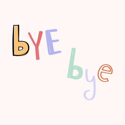 Farewell Doodle, Bye Images, Goodbye Party, Doodle Font, Goodnotes Stickers, Doodle Fonts, Wave Goodbye, Clipart Free, Good Bye