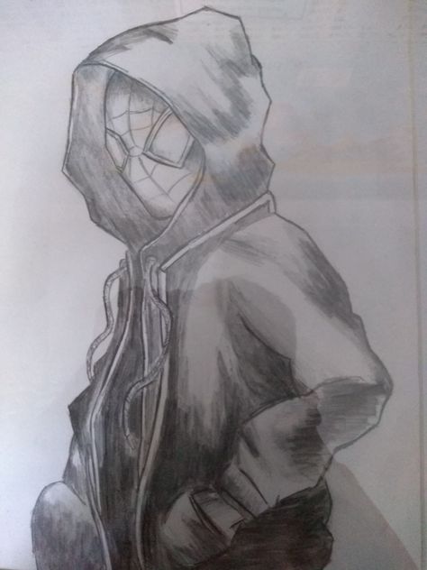 This my miles morales drawing took a while hope u like Spider Man Miles Morales Drawing Sketch, Mile Morales Drawing, Miles Morales Drawing Pencil, Miles Morales Spiderman Sketch, Miles Morales Sketch Pencil, Spider Man Miles Morales Drawing, How To Draw Miles Morales, Miles Morales Spiderman Drawing, Spiderverse Reference