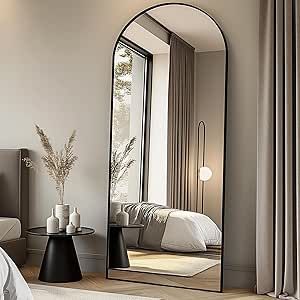 Wood Full Length Mirror, Oversized Floor Mirror, Arched Floor Mirror, Large Floor Mirror, Mirror Full Length, Floor Length Mirror, Floor Standing Mirror, Full Length Floor Mirror, Hanging Bedroom