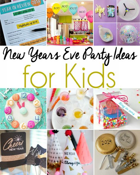 New Years Eve Party Ideas for Kids New Years With Kids, New Years Eve Party Ideas, New Years Eve Traditions, New Year's Eve Crafts, New Year's Eve Countdown, Kids New Years Eve, New Year's Eve Activities, Food Games, Party Ideas For Kids