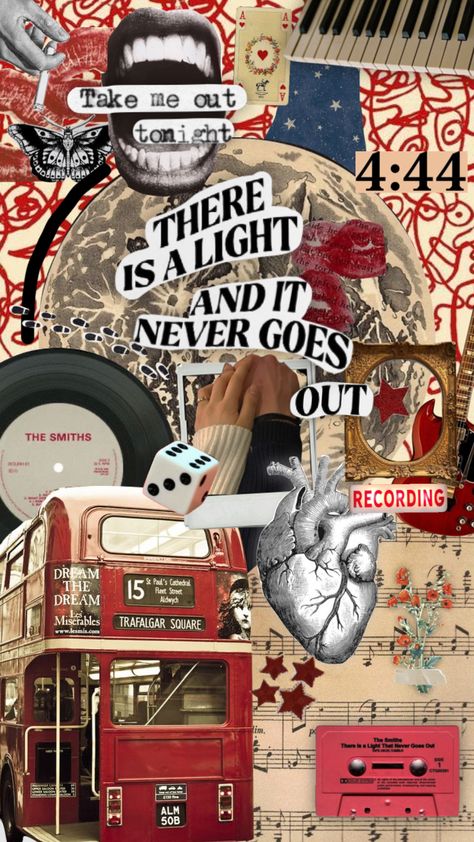 There is a Light and it Never goes out #thesmiths #aesthetic #red The Smiths Aesthetic Wallpaper, Smiths Wallpaper, The Smiths Poster, Best Music Artists, Aesthetic Lockscreens, Decker Bus, There Is A Light, Music Collage, Band Wallpapers