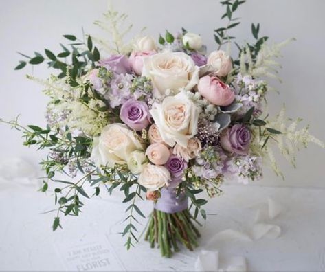 Purple And Pink Wedding Bouquets, Pink Purple And White Bouquet, Lilac And Pink Wedding Flowers, Lilac Wedding Florals, Purple And Pink Wedding Flowers, Pink Purple Wedding Flowers, Lilac Peach Wedding, Peach Lavender Wedding, Pink And Purple Wedding Flowers