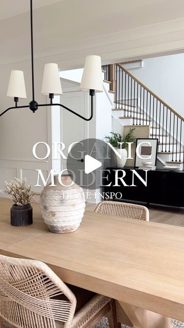 Organic Spanish Modern, Modern Organic Dining Room, Organic Modern Interior Design, Organic Dining Room, Modern Organic Decor, Organic Modern Home, Modern Organic Home, Kitchen Facelift, Spanish Modern