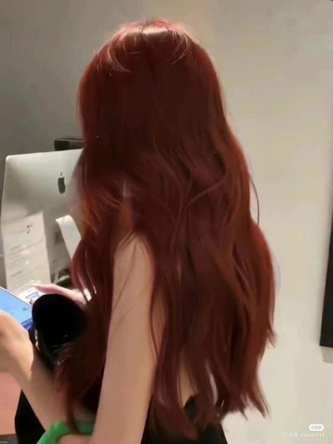 Wine Red Hair, Korean Hair Color, Red Hair Inspo, Ginger Hair Color, Long Red Hair, Pretty Hair Color, Hair Dye Colors, Red Hair Color, Hair Inspiration Color