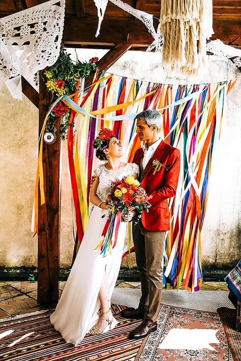 Mexican Themed Weddings, Folk Wedding, Mexican Boho, Shooting Inspiration, Fiesta Wedding, Boda Mexicana, Boho Wedding Inspiration, Bright Wedding, Mexican Wedding