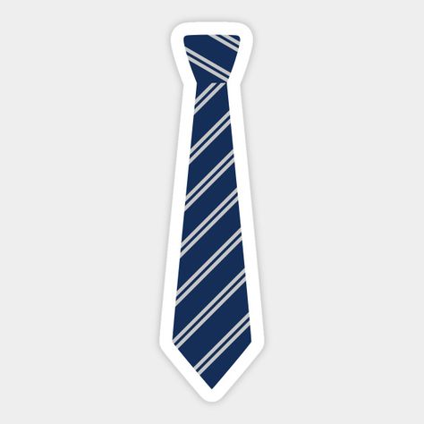 Ravenclaw Tie, Harry Potter Tie, Cumpleaños Harry Potter, Harry Potter Stickers, Book Stickers, Harry Potter Ravenclaw, Silver Tie, Tie Design, Luna Lovegood