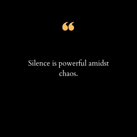 In a world filled with constant noise and endless chaos, the power of silence is often overlooked. It's in those quiet moments that we find clarity, peace, and a profound sense of self-awareness. Silence allows us to tune into our inner thoughts, to listen to the whispers of our hearts, and to find solutions that the clamor around us often drowns out. Amidst the hustle and bustle, taking a moment of silence can be a form of rebellion, a powerful statement that we refuse to be swept away by t... Power In Silence, Quiet Soul Quotes, Silence Is Powerful Quotes, Silence Is Power, Power Of Silence Quotes, Silence Speaks Volumes, The Power Of Silence, Power Of Silence, Quiet Quotes