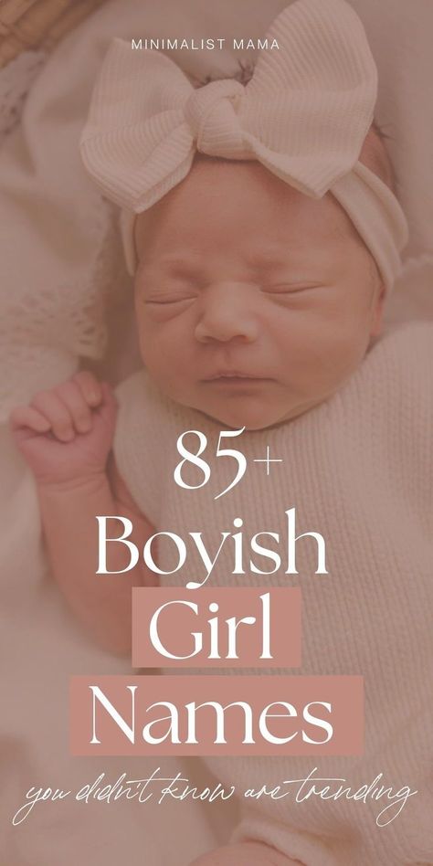 Searching for cute baby names, but don't love all the frou-frou options out there? These super cool 'boy names for a girl' are actually FLYING up the baby name charts - and I bet you didn't even realize! Save these gender neutral baby names to your list of baby names *today*! (You are going to LOVE these boyish girl names - I guarantee!) Portuguese Baby Names, Unique Gender Neutral Names, Boyish Girl Names, L Baby Girl Names, Gender Neutral Baby Names, Neutral Baby Names, Modern Baby Girl Names, Strong Girl Names, Neutral Names