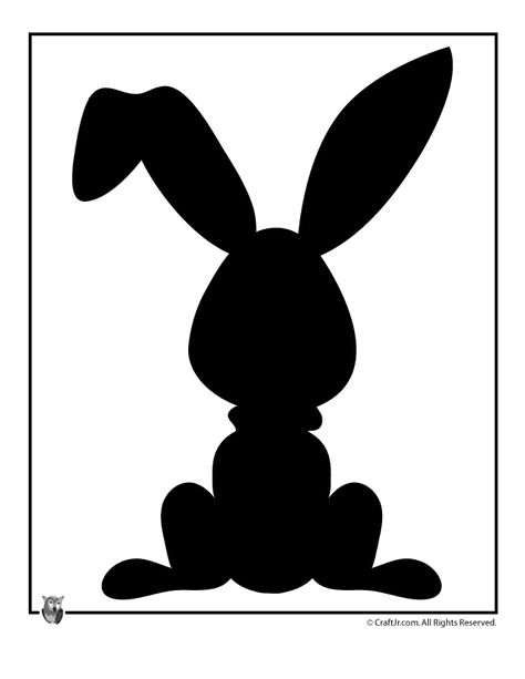 Easter Bunny Templates - Woo! Jr. Kids Activities Bunny Stencil, Easter Bunny Template, Bunny Templates, Easter Templates, Bunny Silhouette, Animal Stencil, Silhouette Portrait, Black Silhouette, Silhouette Cameo Projects