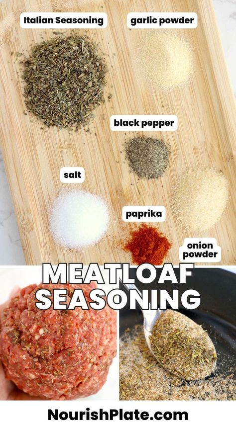 Easy and tasty meatloaf seasoning mix. Perfect for making yummy meatloaf with 2 lbs of meat. Simple spices, great flavor! Diy Meatloaf Seasoning, Homemade Meatloaf Seasoning Recipe, Meatloaf Spice Blend, Meatloaf Seasoning Mix Recipe, Mccormick Meatloaf Seasoning Recipe, Easy Meatloaf Recipe Simple, Homemade Meatloaf Seasoning, Mccormick Meatloaf Seasoning, Meatloaf Seasoning Recipe