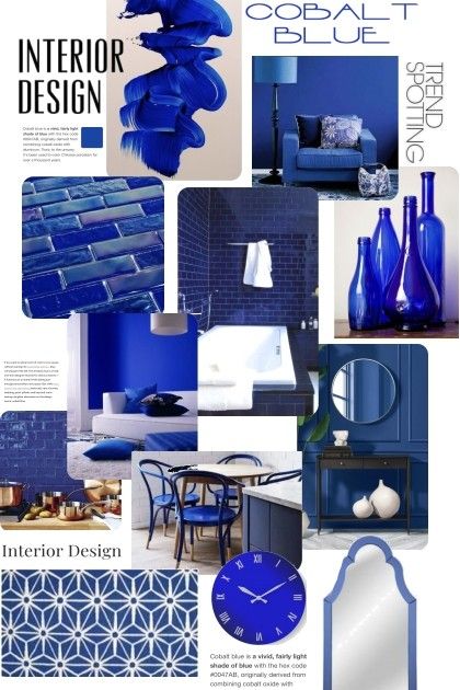 Majorelle Blue Interior, Greek Vibes, Office Guest Bedroom, Blue Interior Design, Interior Design Portfolios, Greek Blue, Clinic Interior Design, Blue Furniture, Blue Home Decor