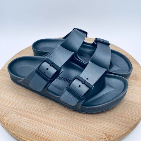 Birkenstock Sandals Womens 7 38 Gray Rubber Arizona Slides Birkenstock Sandals, Womens Clothes, Shoes And Accessories, Birkenstock, Ebay Store, Womens Sandals, Slides, Arizona, Sandals