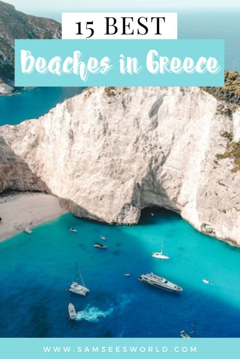 Best Beaches in Greece. #BeachesGreece #GreekBeaches Best Beaches In Greece, Athens Greece Beaches, Greece Beaches, North Greece, Beaches In Greece, Greece Resorts, Olympia Greece, Oia Greece, Greek Beaches