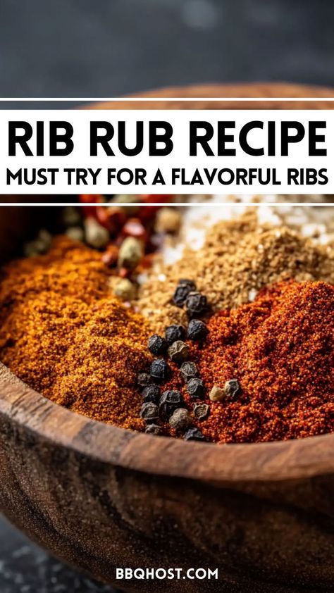 Looking for the best way to season your ribs? This dry rib rub recipe is packed with flavor and easy to make! With tips on how to use fresh herbs and spices, this homemade seasoning will take your BBQ to the next level. Try it on grilled baby back ribs. Save this pin now and click through for more tips! Baby Back Ribs Rub Recipes, Homemade Rib Rub, Best Bbq Rub Recipe, Rub For Pork Ribs, Bbq Rib Rub, Bbq Chicken Rub, Chicken Rub Recipes, Grilled Baby Back Ribs, Rib Rub Recipe