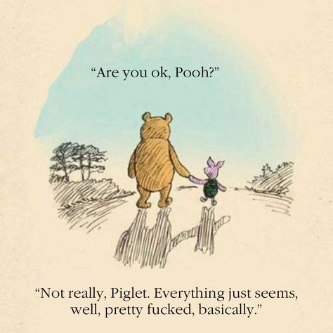 Piglet And Pooh, Bad Day, Winnie The Pooh, Birthday, Twitter