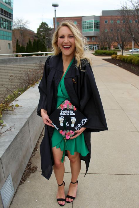 Labor And Delivery Nurse Grad Cap, Labor And Delivery Grad Cap, Ob Nurse Graduation Cap, Labor And Delivery Nurse Graduation Cap, Labor And Delivery Graduation Cap, L&d Nurse, Bsn Graduation Cap, Nurse Graduation Cap Designs, Nursing School Graduation Pictures