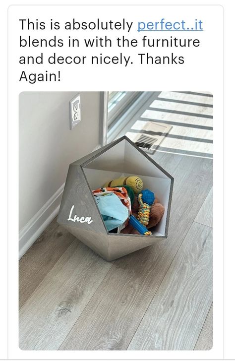 Dog Toy Storage for Small Dog Toy Bin With Name Pet Storage Basket Unique Dog Toy Box Handmade Dog Furniture Dog Room Decor Pomeranian Bed - Etsy Switzerland Dog Room Decor, Dog Organization, Dog Toy Box, Pet Storage, Small Dog Toys, Toy Bin, Dog Toy Basket, Dog Toy Storage, Crate Ideas