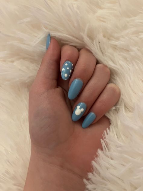 Blue Disney Nails, Blue Vibe, Nails Disney, Mickey Nails, Disney Nails, Dark Nails, Cute Nails, Nail Art, Nails