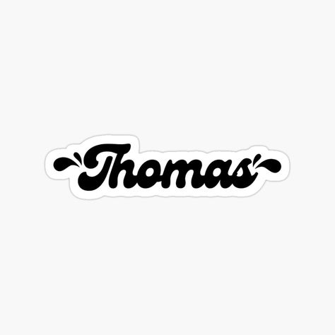 Get my art printed on awesome products. Support me at Redbubble #RBandME: https://www.redbubble.com/i/sticker/Thomas-by-VITRARA/159682204.JCQM3?asc=u Thomas Name, Boys Names, Boy Names, My Name Is, My Name, Gratitude, Awesome Products, Universe, Art Prints